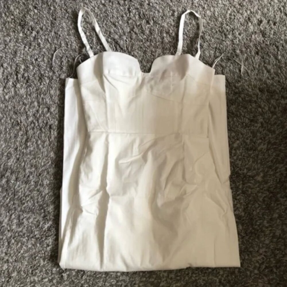 Reformation Alfred Cotton Midi Dress - White - Picture 4 of 6